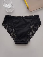 [Elegant Floral Lace Panties] 6-Pack Women's Underwear - Elegant Floral Lace Panties, Stretchy Breathable Everyday & Special Occasion Briefs, Soft Semi-Sheer Lace Front, Multi-Color Pack (White/Red/Navy/Black/Pink/Brown) - Mid-Rise Everyday basics for Women - Image 6