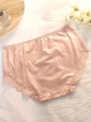 5-Pack Elegant Lace Panties for Women, Sexy Seamless Breathable Fiber, Thin Bow-Knot Briefs, Polyamide 82% Spandex 18%, Solid Color Knit Fabric, 170gsm - Contrast Lace Detail - Image 5